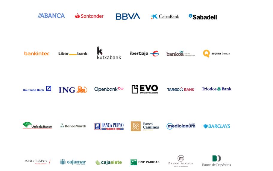 Bancos colaboradores del broker hipotecario